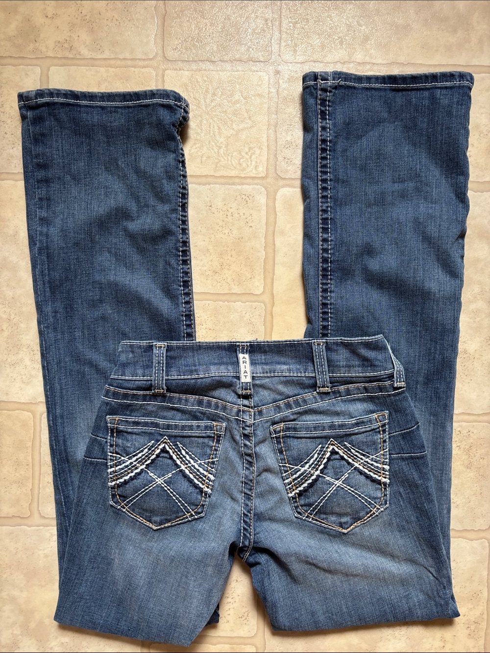 ARIAT REAL DENIM Women's Blue Jeans Bootcut Western Denim Size 27L
